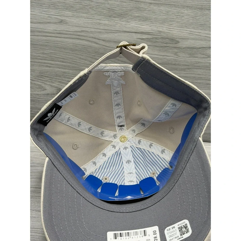 Womens Adidas Originals Relaxed StrapBack Trefoil Style Athletic Hat Khaki